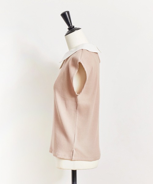 NOELA（ノエラ）の「アシメカラーリブトップス（Tシャツ/カットソー・レディース・ブラック/オフホワイト/ピンク・フリー）」の20枚目の写真