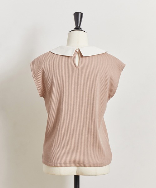 NOELA（ノエラ）の「アシメカラーリブトップス（Tシャツ/カットソー・レディース・ブラック/オフホワイト/ピンク・フリー）」の21枚目の写真