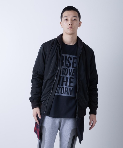 VIRGOwearworks（ヴァルゴウェアワークス）の「LAYERED MID VA-1（MA-1・メンズ・ブラック/カーキ/バーガンディー・2/3/4）」の13枚目の写真