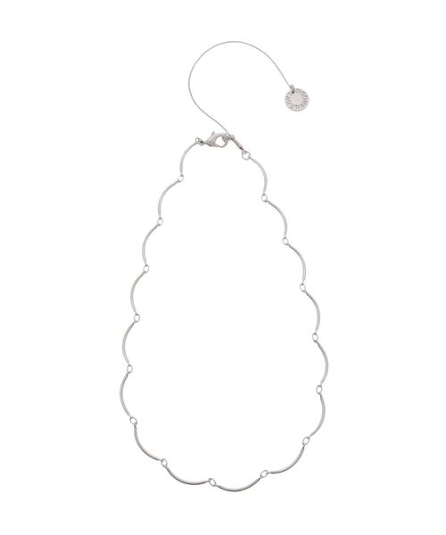 LAGUNAMOON(ラグナムーン)の「スリムウェーブショートネックレス(ネックレス・レディース・シルバー/ゴールド・FREE)」の1枚目の写真