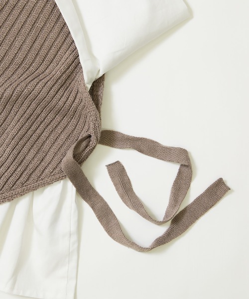 devirock(デビロック)の「ニットベスト&長袖シャツセット(ニット/セーター・キッズ・ベージュ/グレー系その他・110cm/100cm/120cm/130cm/140cm/150cm/160cm)」の8枚目の写真