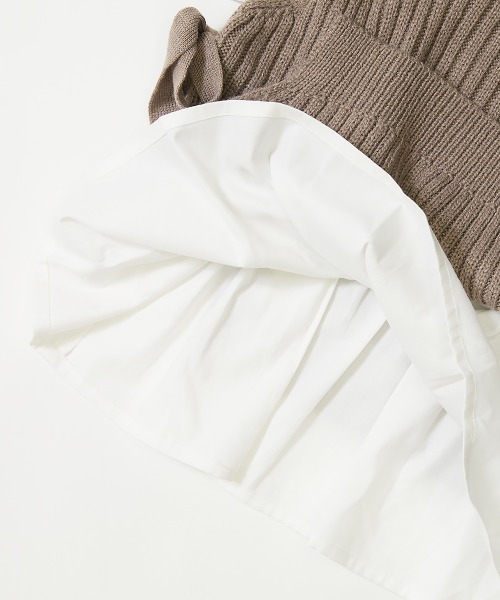 devirock(デビロック)の「ニットベスト&長袖シャツセット(ニット/セーター・キッズ・ベージュ/グレー系その他・110cm/100cm/120cm/130cm/140cm/150cm/160cm)」の7枚目の写真