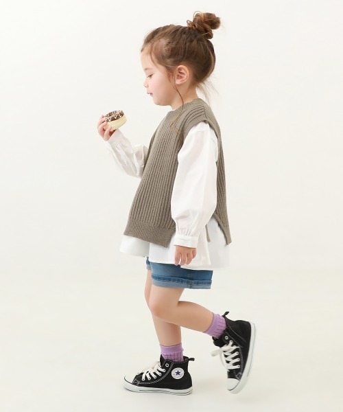 devirock(デビロック)の「ニットベスト&長袖シャツセット(ニット/セーター・キッズ・ベージュ/グレー系その他・110cm/100cm/120cm/130cm/140cm/150cm/160cm)」の12枚目の写真