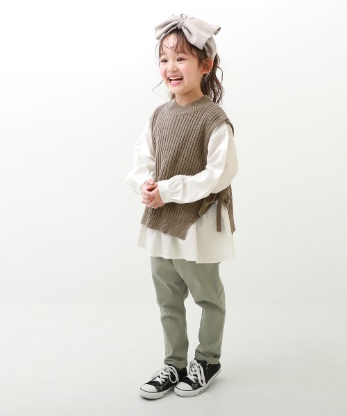 devirock(デビロック)の「ニットベスト&長袖シャツセット(ニット/セーター・キッズ・ベージュ/グレー系その他・110cm/100cm/120cm/130cm/140cm/150cm/160cm)」の13枚目の写真