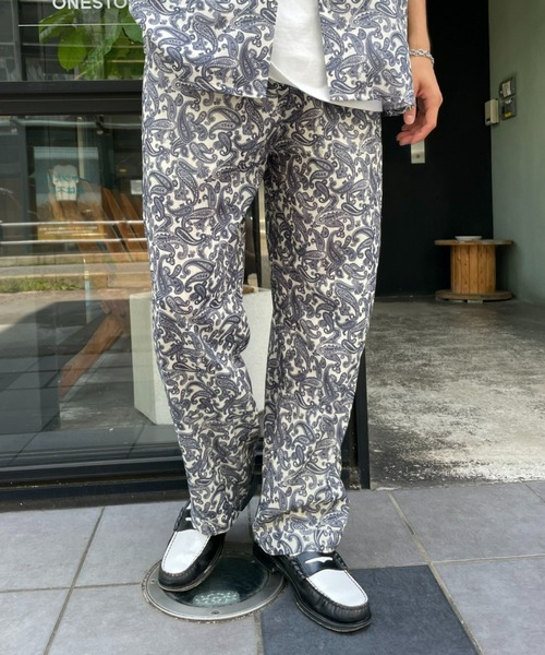CIAOPANIC（チャオパニック）の「ペイズリーイージーパンツ（スラックス・メンズ・ホワイト/ブラウン・MEDIUM/LARGE）」の17枚目の写真