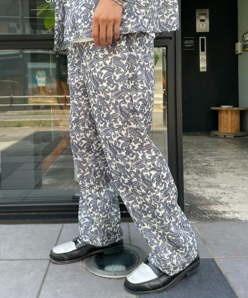 CIAOPANIC（チャオパニック）の「ペイズリーイージーパンツ（スラックス・メンズ・ホワイト/ブラウン・MEDIUM/LARGE）」の20枚目の写真
