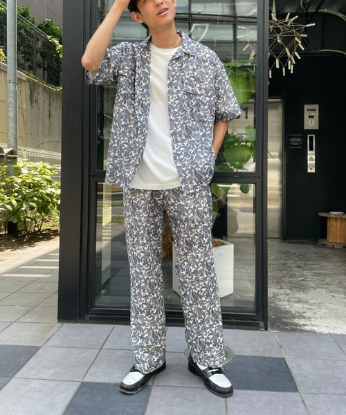 CIAOPANIC（チャオパニック）の「ペイズリーイージーパンツ（スラックス・メンズ・ホワイト/ブラウン・MEDIUM/LARGE）」の8枚目の写真