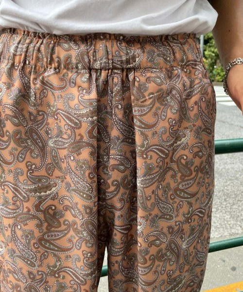 CIAOPANIC（チャオパニック）の「ペイズリーイージーパンツ（スラックス・メンズ・ホワイト/ブラウン・MEDIUM/LARGE）」の19枚目の写真