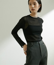 GALLARDAGALANTE | 【La nature linge】シアーチュールクルーネックトップス(Tシャツ/カットソー)