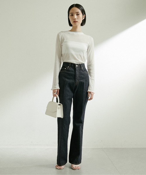 「GALLARDAGALANTE」 「la nature」長袖カットソー FREE ブラック レディース GALLARDAGALANTE tシャツ 「La nature linge」NEWロングスリーブ