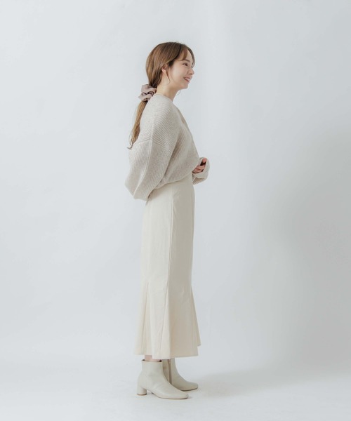 flower（フラワー）の「ボタンニットトップ2（ニット/セーター・レディース・ベージュ/グレー・FREE）」の22枚目の写真