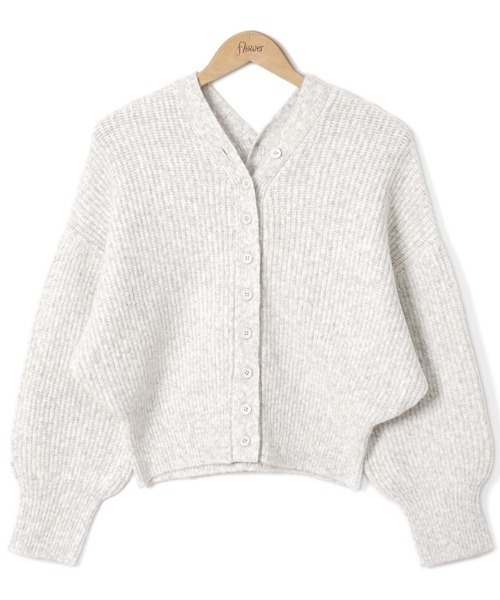 flower（フラワー）の「ボタンニットトップ2（ニット/セーター・レディース・ベージュ/グレー・FREE）」の13枚目の写真