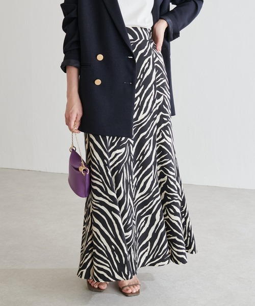 COLLAGE GALLARDAGALANTE（コラージュガリャルダガランテ）の「ゼブラスリットロングスカート（スカート・レディース・ブラック・FREE）」の21枚目の写真