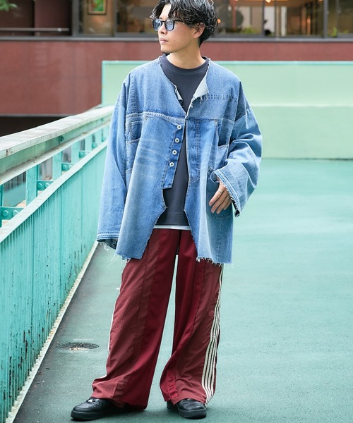 etsinta（エシンタ）の「【etsinta/エシンタ】リメイクデニムオーバージャケット（デニムジャケット・レディース・インディゴブルー・ONE SIZE）」の2枚目の写真