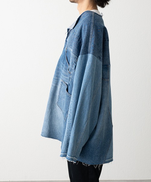 etsinta（エシンタ）の「【etsinta/エシンタ】リメイクデニムオーバージャケット（デニムジャケット・レディース・インディゴブルー・ONE SIZE）」の16枚目の写真