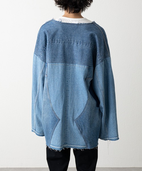 etsinta（エシンタ）の「【etsinta/エシンタ】リメイクデニムオーバージャケット（デニムジャケット・レディース・インディゴブルー・ONE SIZE）」の17枚目の写真