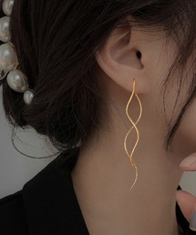 YU-KA : タッセルロープチェーンロングピアス