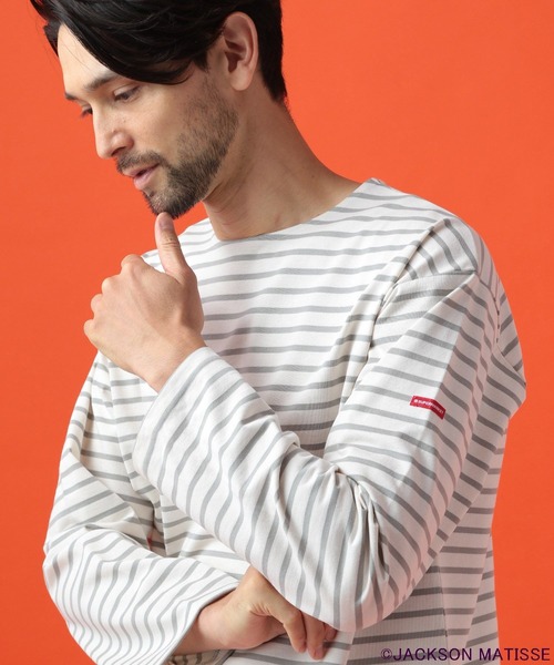BAYFLOW(ベイフロー)の「【JACKSON MATISSE(ジャクソンマティス)×BAYFLOW】ボーダーL/S T(Tシャツ/カットソー・メンズ・グレー/チャコール・MEDIUM/LARGE)」の9枚目の写真