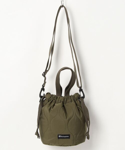 Champion（チャンピオン）の「チャンピオン　ヒプラー　キルティング　巾着バッグ　63501（ショルダーバッグ・レディース・ベージュ/ブラック/カーキ・FREE）」の21枚目の写真