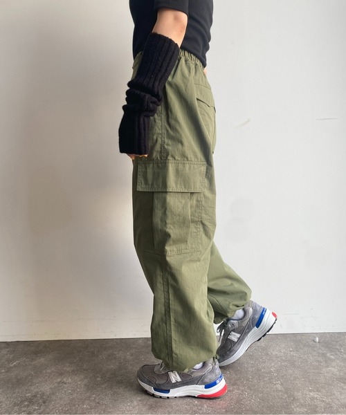 CPCM（シーピーシーエム）の「リップカーゴパンツ（カーゴパンツ・レディース・ブラック/カーキ/アイボリー・FREE）」の11枚目の写真
