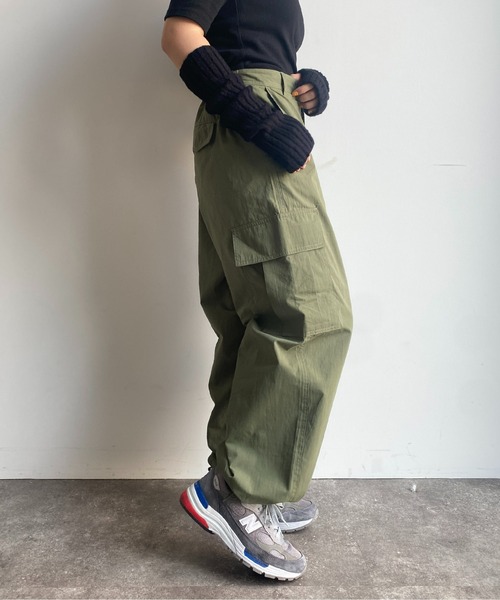 CPCM（シーピーシーエム）の「リップカーゴパンツ（カーゴパンツ・レディース・ブラック/カーキ/アイボリー・FREE）」の14枚目の写真