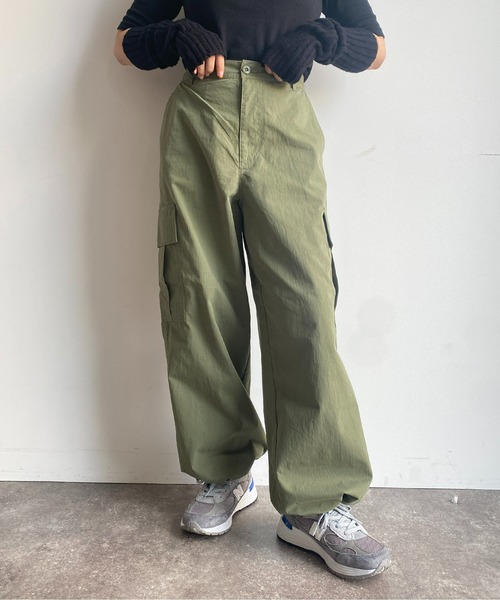 CPCM（シーピーシーエム）の「リップカーゴパンツ（カーゴパンツ・レディース・ブラック/カーキ/アイボリー・FREE）」の9枚目の写真