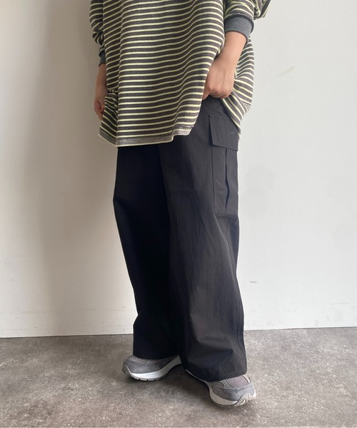 CPCM（シーピーシーエム）の「リップカーゴパンツ（カーゴパンツ・レディース・ブラック/カーキ/アイボリー・FREE）」の19枚目の写真