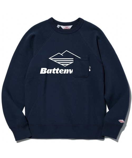 Battenwear(バテンウエア)の「【Battenwear/バテンウェア】カナダ製 スウェットシャツ/TEAM REACH-UP SWEATSHIRT(スウェット・メンズ・ダークネイビー/ブラック/ヘザーグレー・MEDIUM/LARGE/SMALL)」の1枚目の写真