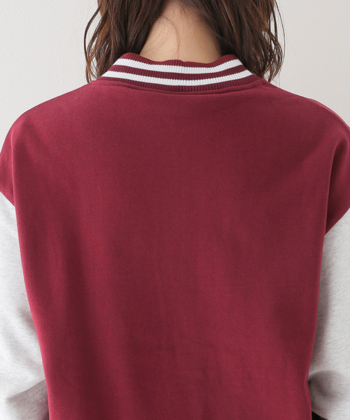 SLOBE IENA(スローブイエナ)の「【SCREEN STARS/スクリーンスターズ】スタジャン(スタジャン・レディース・ボルドー/ブラック・FREE)」の22枚目の写真