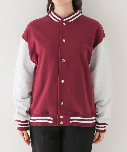 SLOBE IENA(スローブイエナ)の「【SCREEN STARS/スクリーンスターズ】スタジャン(スタジャン・レディース・ボルドー/ブラック・FREE)」の10枚目の写真