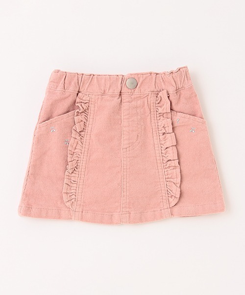 petit main（プティマイン）の「チェリースカパン（スカート・キッズ・ライトピンク/ネイビー/アイボリー・110cm/120cm/90cm/80ｃｍ/130cm/100cm）」の3枚目の写真