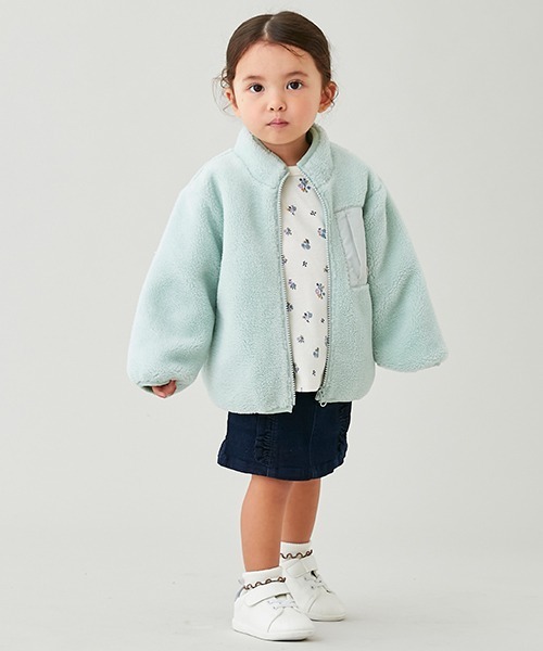 petit main（プティマイン）の「チェリースカパン（スカート・キッズ・ライトピンク/ネイビー/アイボリー・110cm/120cm/90cm/80ｃｍ/130cm/100cm）」の19枚目の写真