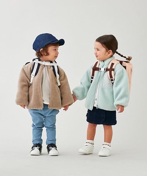 petit main（プティマイン）の「チェリースカパン（スカート・キッズ・ライトピンク/ネイビー/アイボリー・110cm/120cm/90cm/80ｃｍ/130cm/100cm）」の21枚目の写真