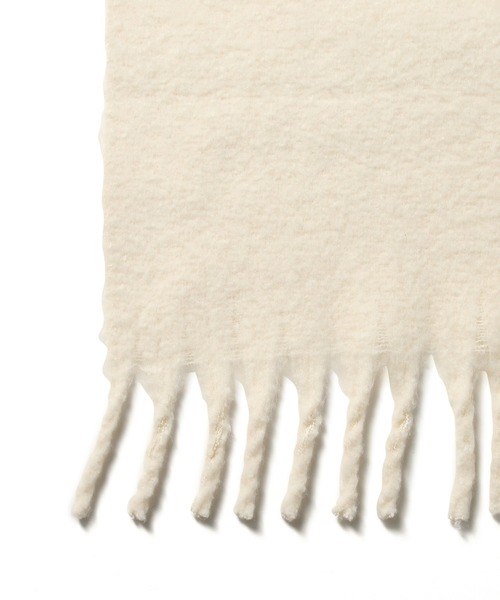 ROPE' PICNIC（ロペピクニック）の「リサイクルヤーンバルキーフリンジストール（マフラー・レディース・キナリ/イエロー系その他/ブルー/ピンク/グレー系その他/チャコールグレー・FREE）」の7枚目の写真