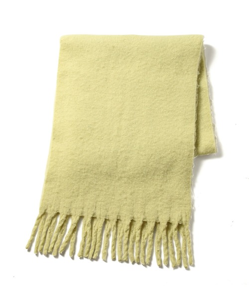 ROPE' PICNIC（ロペピクニック）の「リサイクルヤーンバルキーフリンジストール（マフラー・レディース・キナリ/イエロー系その他/ブルー/ピンク/グレー系その他/チャコールグレー・FREE）」の19枚目の写真