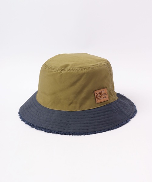 KRIFF MAYER(クリフメイヤー)の「KRIFF MAYER ボア リバーシブル バケットハット CAP 帽子 アウトドア キャンプ(ハット・メンズ・ブラウン/ブラック/マルチ・FREE)」の3枚目の写真