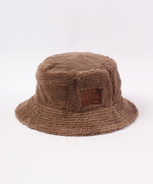 KRIFF MAYER(クリフメイヤー)の「KRIFF MAYER ボア リバーシブル バケットハット CAP 帽子 アウトドア キャンプ(ハット・メンズ・ブラウン/ブラック/マルチ・FREE)」の9枚目の写真