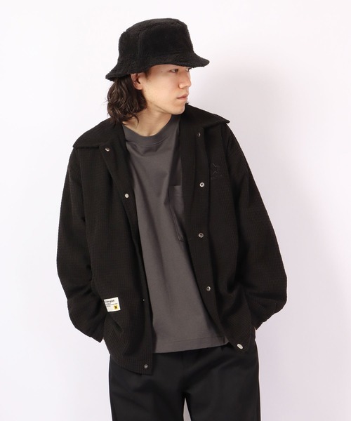 KRIFF MAYER(クリフメイヤー)の「KRIFF MAYER ボア リバーシブル バケットハット CAP 帽子 アウトドア キャンプ(ハット・メンズ・ブラウン/ブラック/マルチ・FREE)」の16枚目の写真