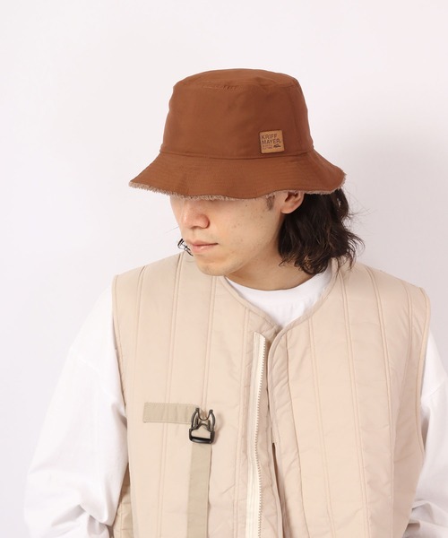 KRIFF MAYER(クリフメイヤー)の「KRIFF MAYER ボア リバーシブル バケットハット CAP 帽子 アウトドア キャンプ(ハット・メンズ・ブラウン/ブラック/マルチ・FREE)」の18枚目の写真