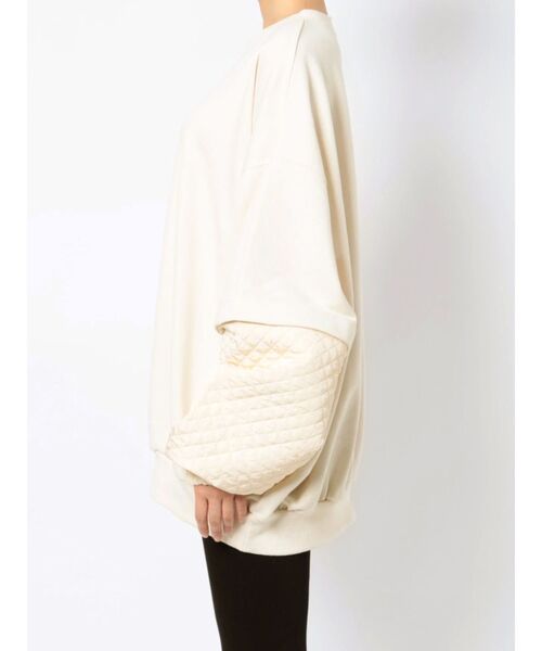 jouetie(ジュエティ)の「キルティングスリーブ2WAY スウェット(スウェット・レディース・ブラック/パープル/アイボリー・MEDIUM)」の20枚目の写真