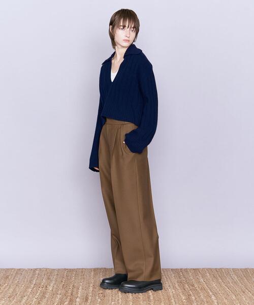 AEWEN MATOPH(イウエン マトフ)の「<AEWEN MATOPH>W ツイル タック ワイドパンツ(その他パンツ・レディース・ブラック/ブラウン・34/36/38)」の7枚目の写真