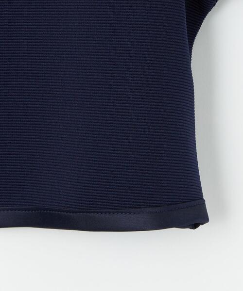 green label relaxing（グリーンレーベルリラクシング）の「リップル パイピング ボレロ（ノーカラージャケット・キッズ・オフホワイト/ネイビー・110cm/120cm/130cm）」の11枚目の写真