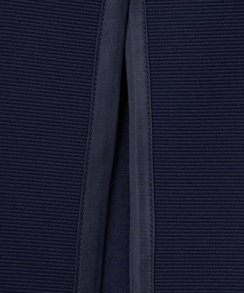 green label relaxing（グリーンレーベルリラクシング）の「リップル パイピング ボレロ（ノーカラージャケット・キッズ・オフホワイト/ネイビー・110cm/120cm/130cm）」の9枚目の写真