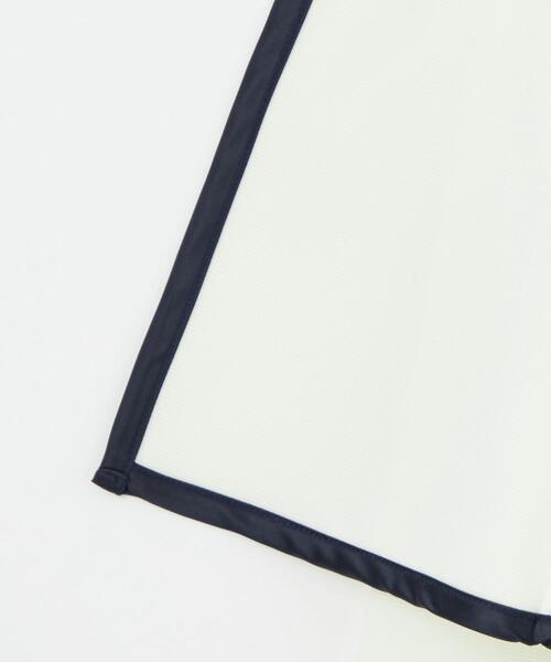 green label relaxing（グリーンレーベルリラクシング）の「リップル パイピング ボレロ（ノーカラージャケット・キッズ・オフホワイト/ネイビー・110cm/120cm/130cm）」の4枚目の写真