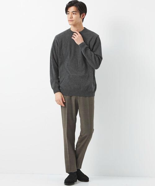 green label relaxing(グリーンレーベルリラクシング)の「カシミヤ 天竺 クルーネック ニット(ニット/セーター・メンズ・ロイヤルブルー/ダークグレー/ワインレッド・S/M/L/XL)」の11枚目の写真