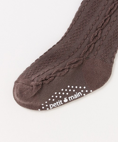 petit main（プティマイン）の「ジャガードタイツ（タイツ/ストッキング・キッズ・アイボリー/モカ/ベージュ・110cm/80ｃｍ/70cm/90cm/100cm）」の7枚目の写真