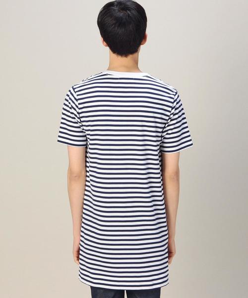 MONKEY TIME（モンキータイム）の「＜monkey time＞ ボーダー ロング Tシャツ◆（Tシャツ/カットソー・メンズ・ブラック/ネイビー・MEDIUM/SMALL/LARGE）」の11枚目の写真