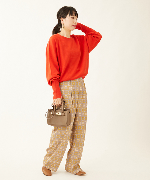 journal standard L'essage（ジャーナルスタンダードレサージュ）の「ヴィンテージプリントパンツ（その他パンツ・レディース・レッド/マスタード・FREE）」の15枚目の写真