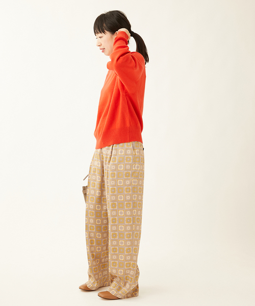 journal standard L'essage（ジャーナルスタンダードレサージュ）の「ヴィンテージプリントパンツ（その他パンツ・レディース・レッド/マスタード・FREE）」の18枚目の写真