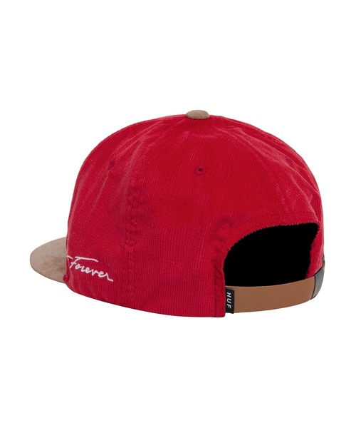 HUF（ハフ）の「CORDUROY CLASSIC H SNAPBACK / HUF キャップ 帽子 コーデュロイ（キャップ・メンズ・レッド/グリーン系その他/ブラック・O/S）」の12枚目の写真